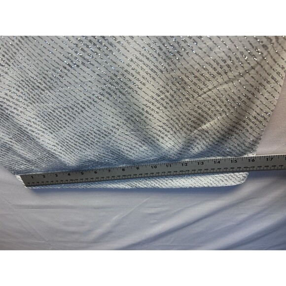 Calvin Klein Silver Sparkle Sheath Dress 3/4 Sleeve Formal Boat Neck Women’s 12 - Picture 9 of 12